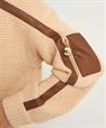 Caroline Biss Strickjacke vegane Lederdetails