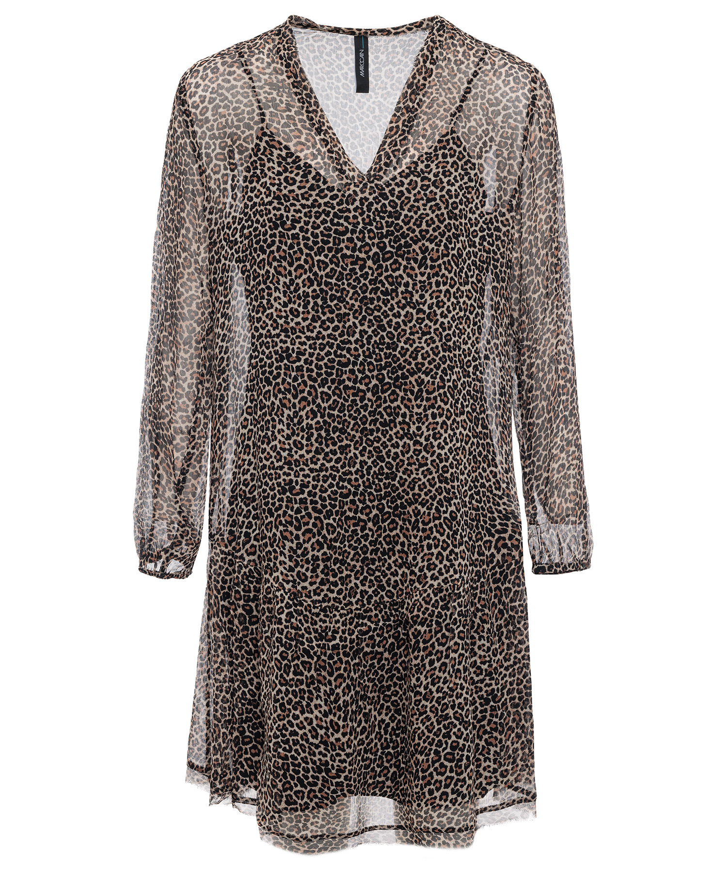 Marc Cain Kleid Panther-Print aus kleider Voile von tuniken mit und